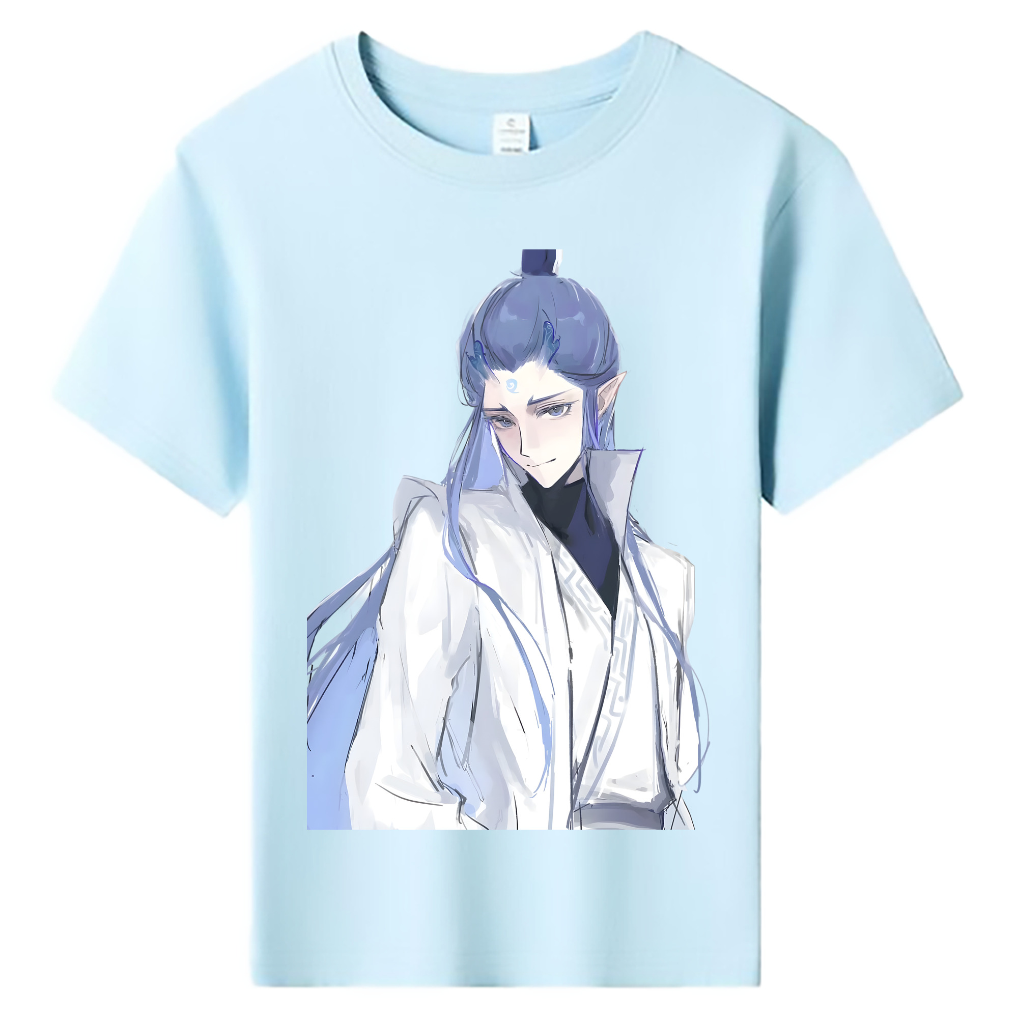 （画像用） Ne Zha 2 ナタ 魔童の大暴れ 綿100％キッズTシャツ（フロントプリント）